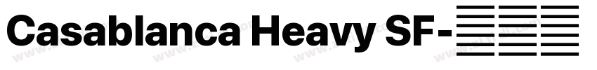 Casablanca Heavy SF字体转换 Casablanca Heavy SF字体转换